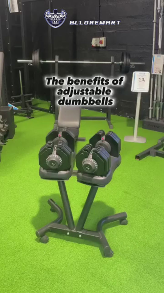 Adjustable Dumbbells Set, 25lb/55lb Dumbbells with Anti-Slip Metal Handle for Exercise & Fitness Fast Adjust Weight for Full Body Workout Fitness